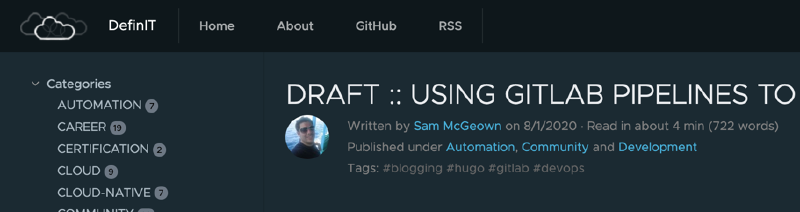 Draft content released to staging
